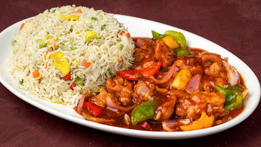 Chicken Shashlik With Rice